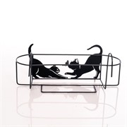 Подставка балконная для растений Кошки длина 62см металл 203-008 - фото 49990