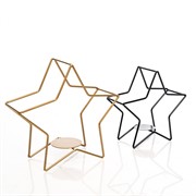 Подсвечник кованый Звезда под одну свечу 607-35-G - фото 50015