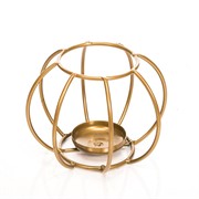 Подсвечник металл Сфера золотой под 1 свечу 607-43-G - фото 50047
