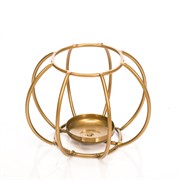 Подсвечник металл Сфера золотой под 1 свечу 607-43-G - фото 50048