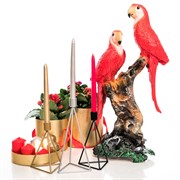 Подсвечник кованый Лофт чёрный на 1 свечу 607-54-B - фото 50085