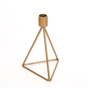 Подсвечник металл на 1 свечу Лофт золотой 607-55-G - фото 50087