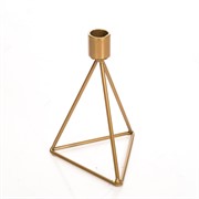 Подсвечник металл на 1 свечу Лофт золотой 607-55-G - фото 50089