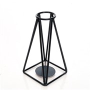 Подсвечник чёрный кованый Лофт на 1 свечу 607-56-B - фото 50092