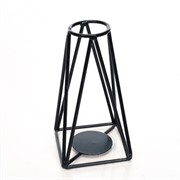 Подсвечник чёрный кованый Лофт на 1 свечу 607-56-B - фото 50093