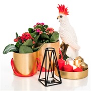 Подсвечник чёрный кованый Лофт на 1 свечу 607-56-B - фото 50095