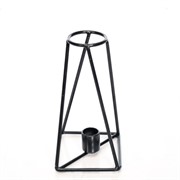 Подсвечник металл Лофт чёрный на 1 свечу 607-58-B - фото 50104