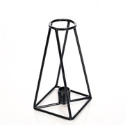 Подсвечник металл Лофт чёрный на 1 свечу 607-58-B - фото 50105