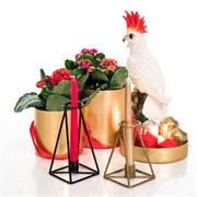 Подсвечник металл Лофт чёрный на 1 свечу 607-58-B - фото 50106