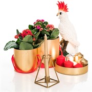 Подсвечник настольный Лофт золотой металл 607-59-G - фото 50107