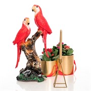 Подсвечник Треугольник настольный металлический золото 607-60-G - фото 50111