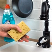 Губка бытовая Да! с чистящим слоем 5шт - фото 50152