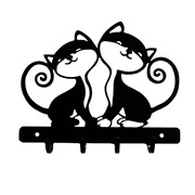 Ключница настенная металл Котята 701-002B - фото 50789