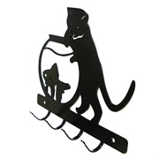 Ключница настенная для прихожей Кот с аквариумом 701-004 - фото 50799