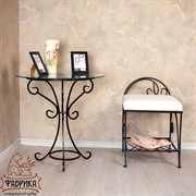 Банкетка кованая с полкой для обуви - фото 5079 Банкетка кованая с полкой для обуви - фото 5079