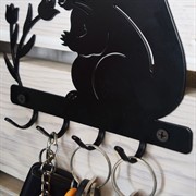 Ключница металл настенная Белочка 701-005 - фото 50803