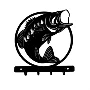 Ключница настенная Рыба металл 701-009 - фото 50825