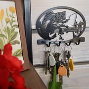 Ключница мужская настенная металл Рыбалка 701-010 - фото 50829