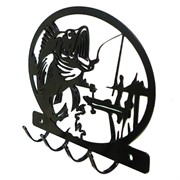 Ключница мужская настенная металл Рыбалка 701-010 - фото 50831