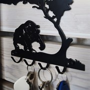 Ключница настенная для прихожей Медведь 701-012 - фото 50837