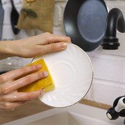 Губка бытовая с чистящим слоем 4шт - фото 50885