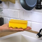 Губка бытовая с чистящим слоем 4шт - фото 50886