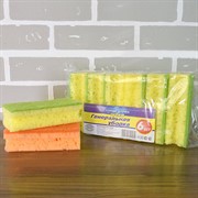 Губка для посуды Генеральная уборка 6шт - фото 50895