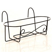 Балконный ящик для цветов с декоративным кованым кронштейном Волна 51-057 - фото 50981