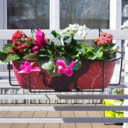 Балконный ящик для цветов с декоративным кованым кронштейном Кошка 203-009 - фото 50987