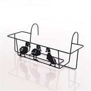 Балконный ящик для цветов с декоративным кованым кронштейном Утята 203-006 - фото 50997