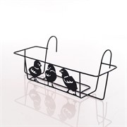 Балконный ящик для цветов с декоративным кованым кронштейном Цыплята 203-005 - фото 50999