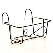 Балконный ящик для цветов с декоративным кованым кронштейном 51-046 - фото 51001