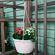 Кашпо подвесное 4,5л пудровый - фото 51612