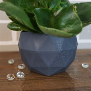 Кашпо Топаз 0,45л антрацит - фото 52307