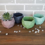 Кашпо Топаз 0,45л антрацит - фото 52309