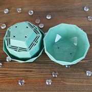 Кашпо Топаз 0,45л нефрит - фото 52315