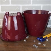 Кашпо Классика 5л бордо - фото 52359