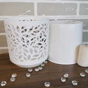 Кашпо Ливс 2,5л белый-белый - фото 52364