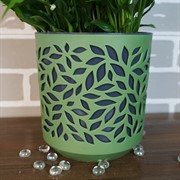 Кашпо Ливс 2,5л оливка-антрацит - фото 52371