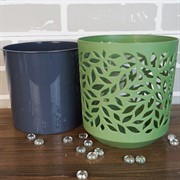 Кашпо Ливс 2,5л оливка-антрацит - фото 52372