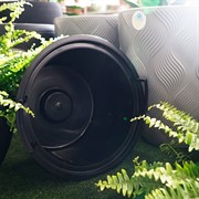 Кашпо Флоу платина 29х32 15,5л с вкладышем 5,5л - фото 52403