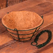 Кашпо коковита подвесное сфера 25,5см - фото 52408