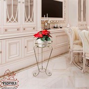 Подставка напольная Классика на 1 цветок кованая высота 62см 10-201 - фото 5244