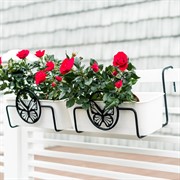 Подставка балконная Бабочка на перила длина 29см металлическая 203-002 - фото 52507