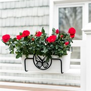 Подставка балконная Бабочка на перила длина 29см металлическая 203-002 - фото 52508