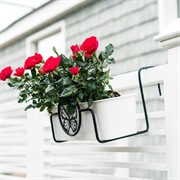 Подставка балконная Бабочка на перила длина 29см металлическая 203-002 - фото 52509