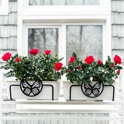 Подставка балконная Бабочка на перила длина 29см металлическая 203-002 - фото 52510