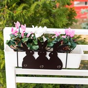 Кронштейн для балконного ящика Зайцы длина 48см металл 203-007 - фото 52545