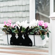 Кронштейн для балконного ящика Зайцы длина 48см металл 203-007 - фото 52546