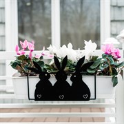 Кронштейн для балконного ящика Зайцы длина 48см металл 203-007 - фото 52548